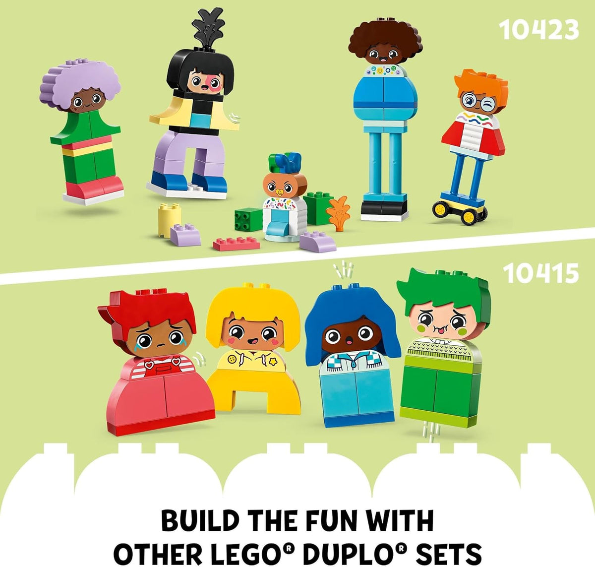 LEGO DUPLO Town Buildable People with Big Emotions 10423 Building Toy for Ages 3 and Over