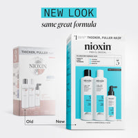 Nioxin Scalp + Hair Thickening System Kits | For Natural, Colored, & Damaged Hair with Light to Progressed Thinning | Strengthen & Boost Hair Density with Niacinamide & Biotin | 1 Month Supply