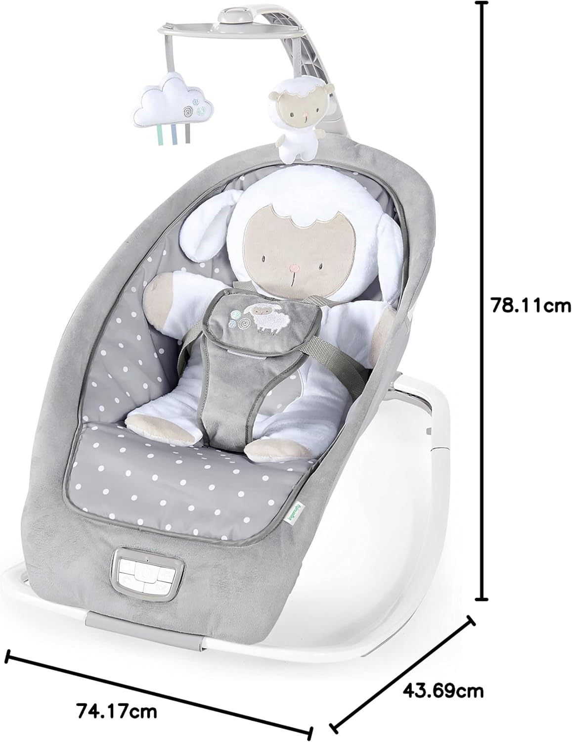 Ingenuity 2-in-1 Lightweight Infant to Toddler Rocker and Baby Bouncer