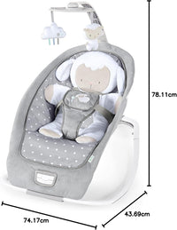 Ingenuity 2-in-1 Lightweight Infant to Toddler Rocker and Baby Bouncer