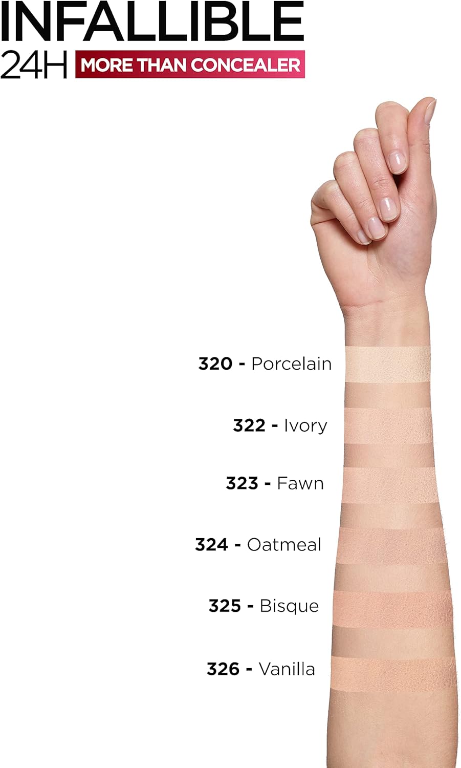 L’Oréal Paris Infallible More Than Concealer 320 Porcelain