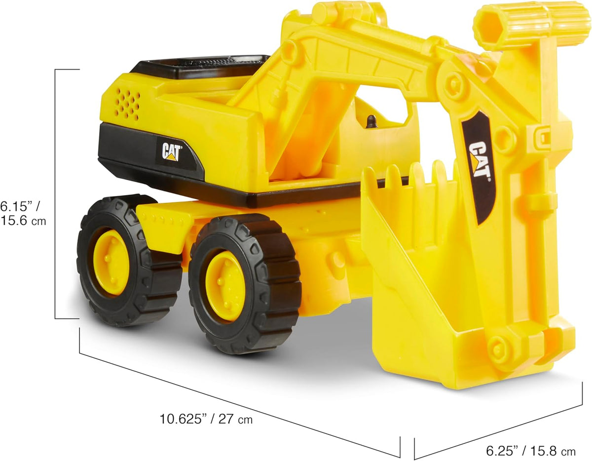 CatToysOfficial Excavator Construction Vehicle, Yellow