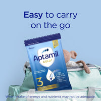 Aptamil Gold+ 3 Premium Toddler Milk Drink, Rich in Essentials Vitamins and Minerals, Toddler Formula with Probiotic & Prebiotic, Easy to Prepare, From 1 Year, Powder Sachets, Easy to Carry On The Go, Pack of 15