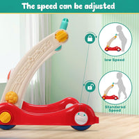 CUTE STONE Baby Gym Play Mat & Baby Learning Walker