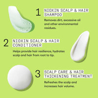 Nioxin Scalp + Hair Thickening System Kits | For Natural, Colored, & Damaged Hair with Light to Progressed Thinning | Strengthen & Boost Hair Density with Niacinamide & Biotin | 1 Month Supply