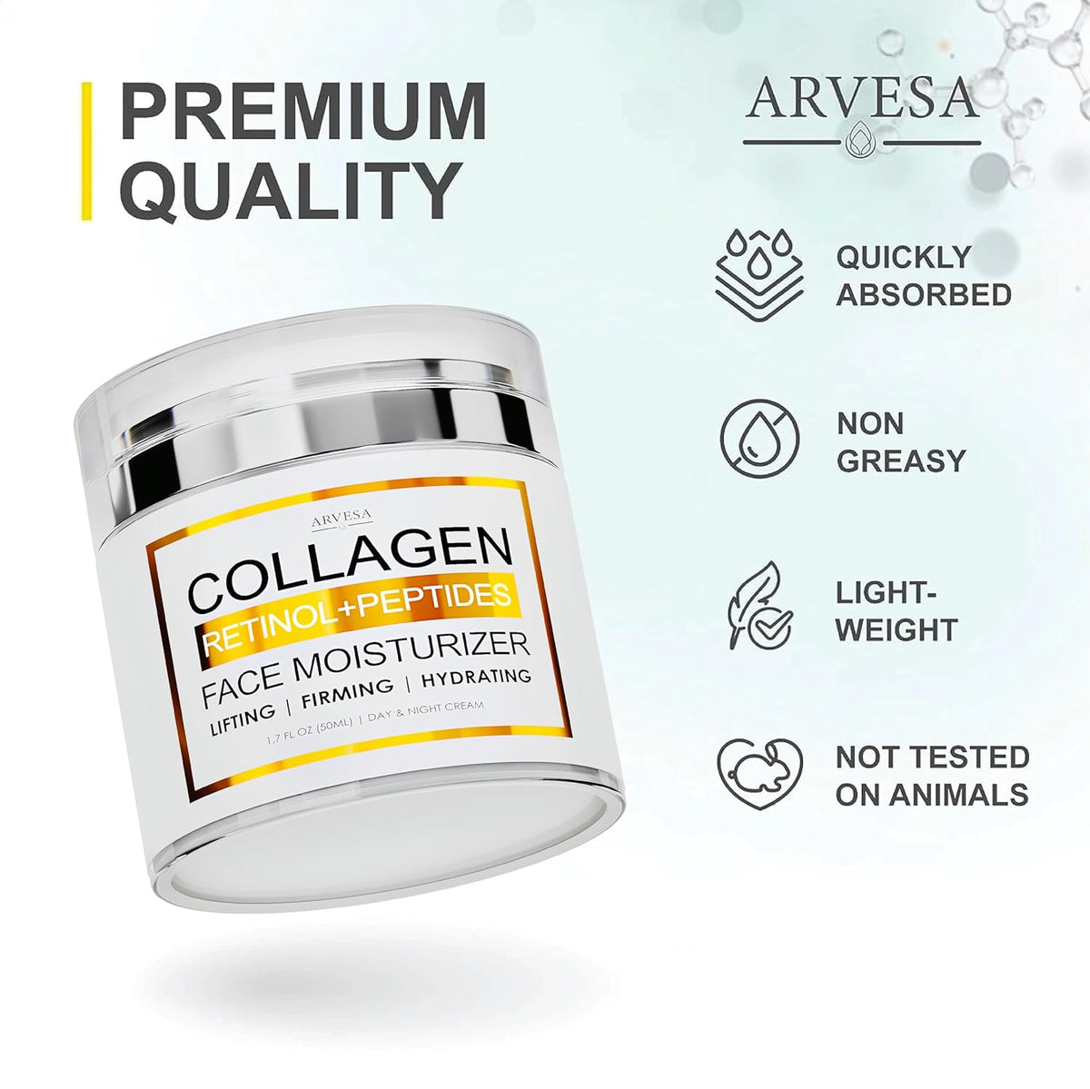 Collagen Cream - Anti Aging Face Moisturizer - Wrinkle Cream for Women and Men