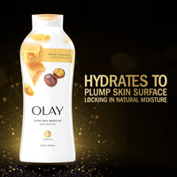 Olay Body Wash Ultra Rich Moisture for Women, Deeply Nourishes, Vitamin B3 Complex, Clinically Proven, Shea Butter Scent, 22 fl oz (Pack of 4)