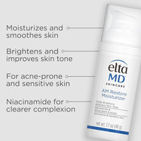 EltaMD AM & PM Moisturizer Facial Kit with Daily Foaming Facial Cleanser, Gentle for Sensitive Skin