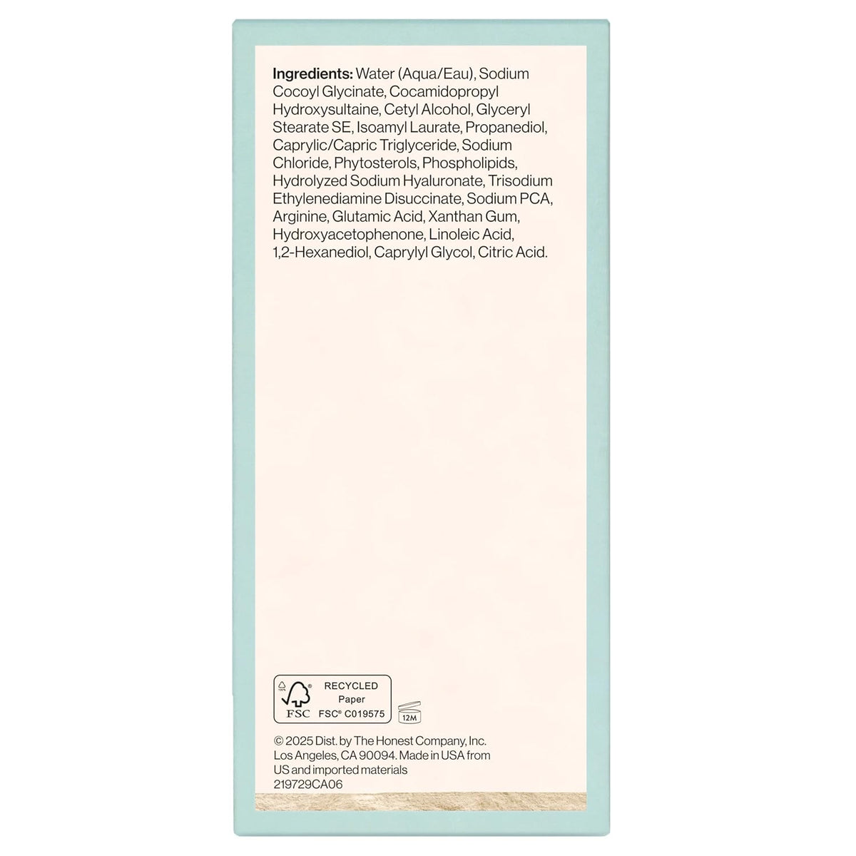 Honest Beauty Calm On Foaming Cream Cleanser for Sensitive Skin | Hyaluronic Acid + Calming Phyto-Blend | EWG Verified, Vegan + Cruelty Free | 4 fl oz