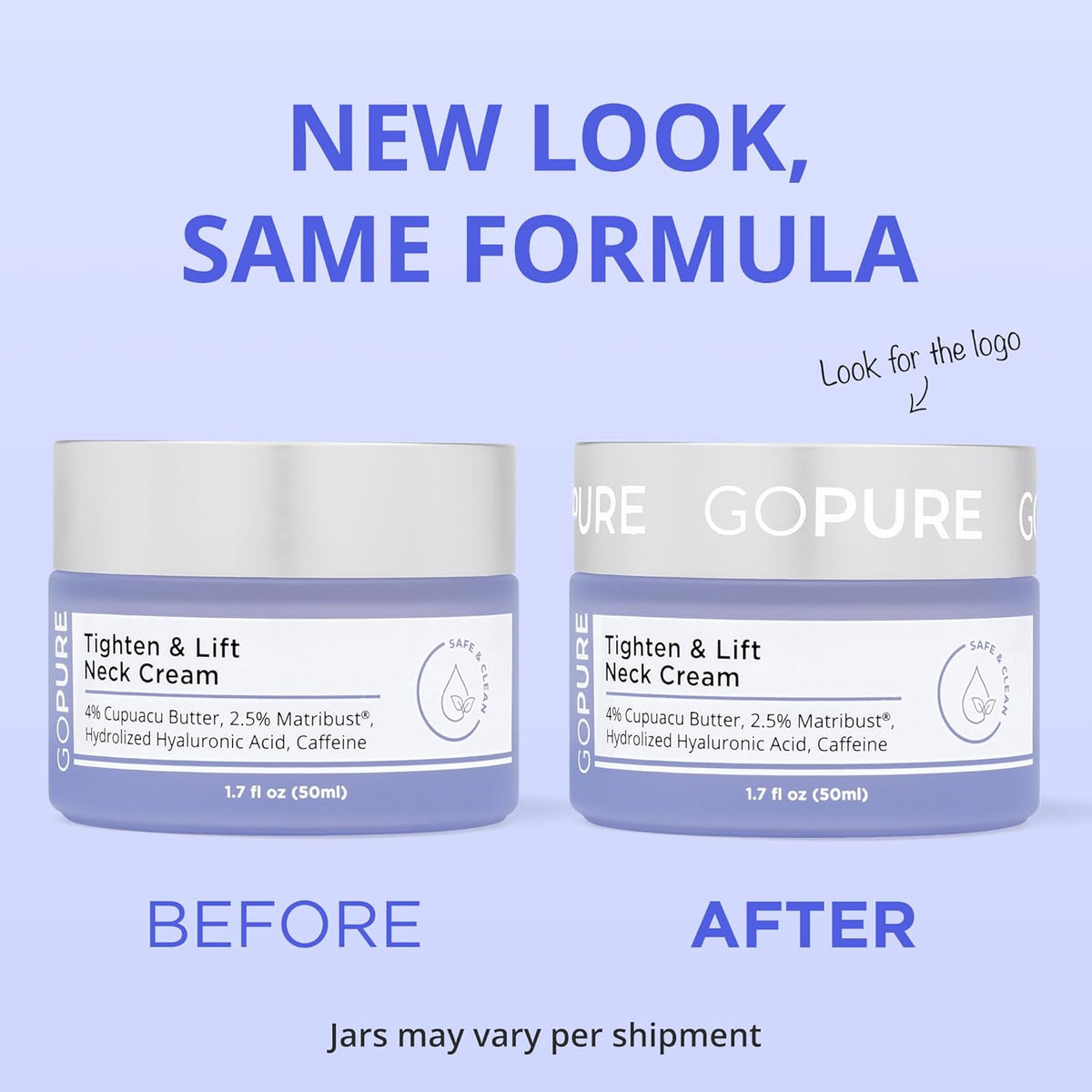 goPure Tighten and Lift Neck Cream - Clinically Tested - Pack of 2