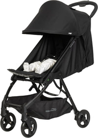 Safe-n-Sound Weekender Stroller, Compact, Lightweight Self Standing Fold with Adjustable Built in Carry Strap, 6kg Basket Capacity, Black (37015)