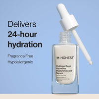 Honest Beauty Stay Hydrated Hyaluronic Acid + NMF Serum | Moisturizes + Reduces Fine Lines | 1 fl oz