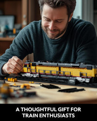 Nifeliz DDA40X Diesel Locomotive Building Set with Base (1603 PCS, NF10296)