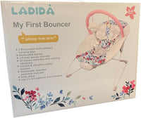 LADIDA My First Baby Bouncer with Soothing Music and Vibration