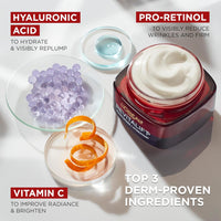 L'Oreal Paris Revitalift Triple Power Anti-Aging Face Moisturizer, Fragrance Free