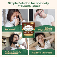 Venture Pal 16 in 1 Mushroom Powder (90 Servings) - 1,557,000mg Mushroom Coffee Alternative with Ashwagandha, Lion’s Mane, Chaga & More | 100% Fruiting Bodies | 10:1 Extract for Immune,Focus & Energy