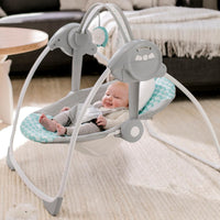 Ingenuity Ity by Swingity Swing Easy-Fold Portable Baby Swing, 0-9 Months Up to 20 lbs (Goji)