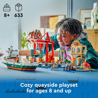 LEGO® City Seaside Harbour with Cargo Ship 60422 Toy