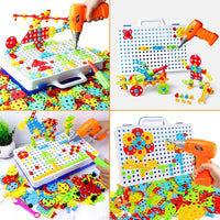 237 Pcs Drill Set Building Blocks Toys, DIY Educational Construction Engineering Toys