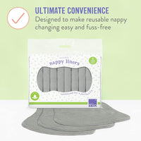 Bambini Mio, Revolutionary Reusable Nappy Liners - Washable Liners, Eco-Friendly and Chemical-Free, Pack of 8