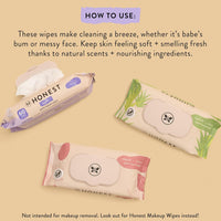 The Honest Company Nourish + Cleanse Naturally Scented Wipes | Cleansing Multi-Tasking Wipes | 99% Water, Plant Based, Hypoallergenic | Sweet Almond, 240 Count