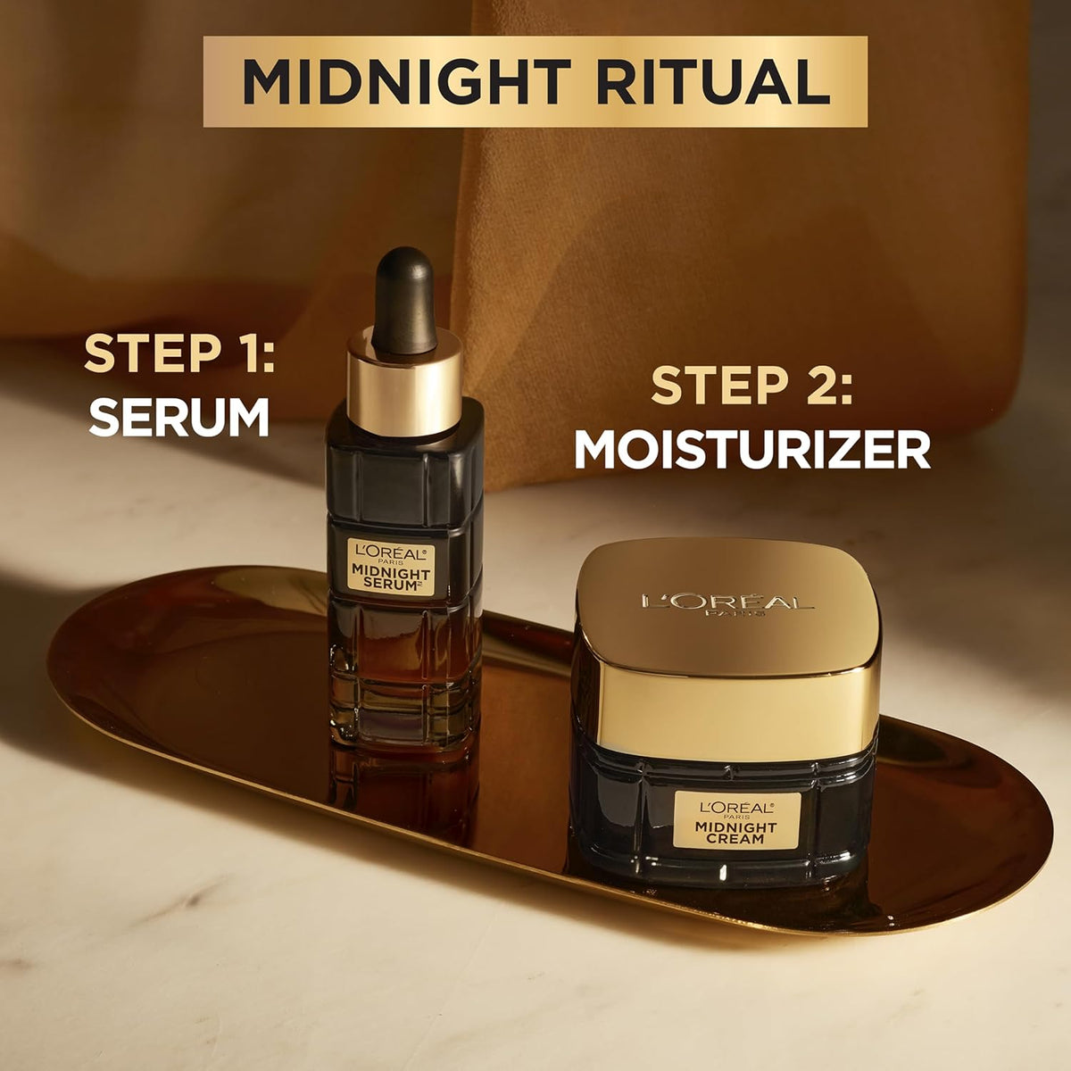 L'Oreal Paris Age Perfect Anti-Aging Midnight Cream, Face Moisturizer to Reduce Wrinkles and Firm Skin, 1.7oz