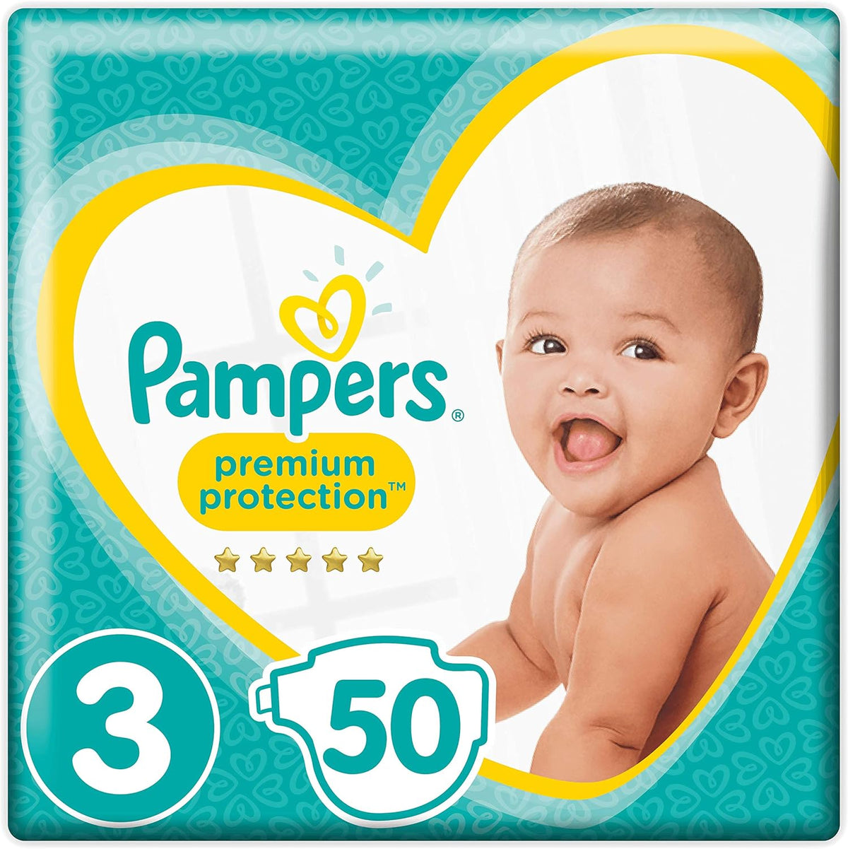 Pampers Premium Protection Size 3, 48 Nappies, 6-10 Kg