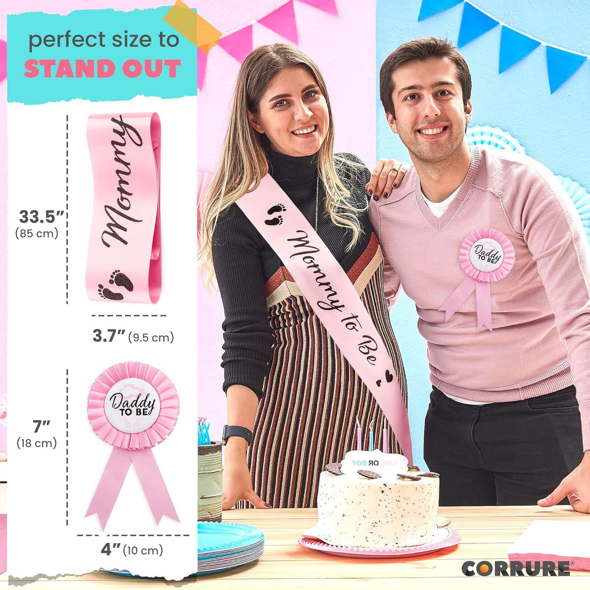 Mom to be Sash Baby Shower Set