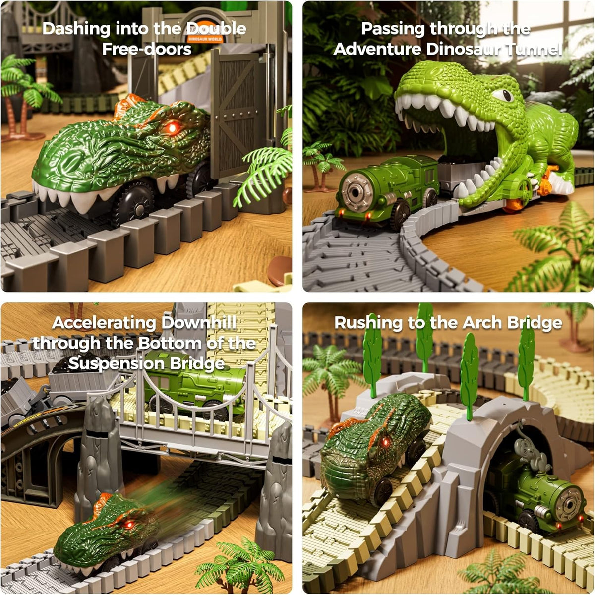 TUMAMA Dinosaur Race Track Toy
