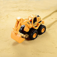 BEESTECH Construction Toys, Friction Powered Excavator Toy and Construction Loader Toy, Beach Sand Toys, Construction Truck Vehicles, Sandbox Toys for 3, 4, 5 Years Old Boys Kids Girls (2 Pack)