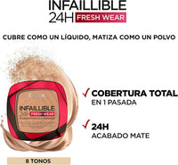 L’Oréal Paris Infallible Foundation in a Powder 245 Golden Honey