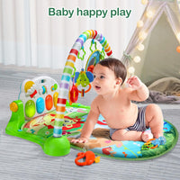 Baby Gym Play Mat, Play Piano Gym with Tummy Time Activity Mat