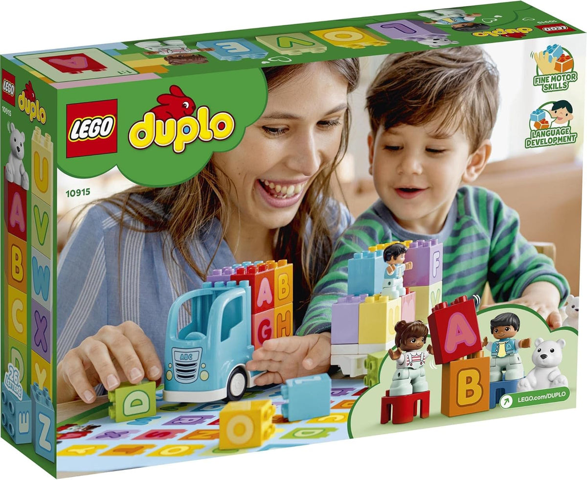 LEGO DUPLO My First Alphabet Truck 10915 ABC Letters Learning Toy for Toddlers, Fun Kids’ Educational Building Toy