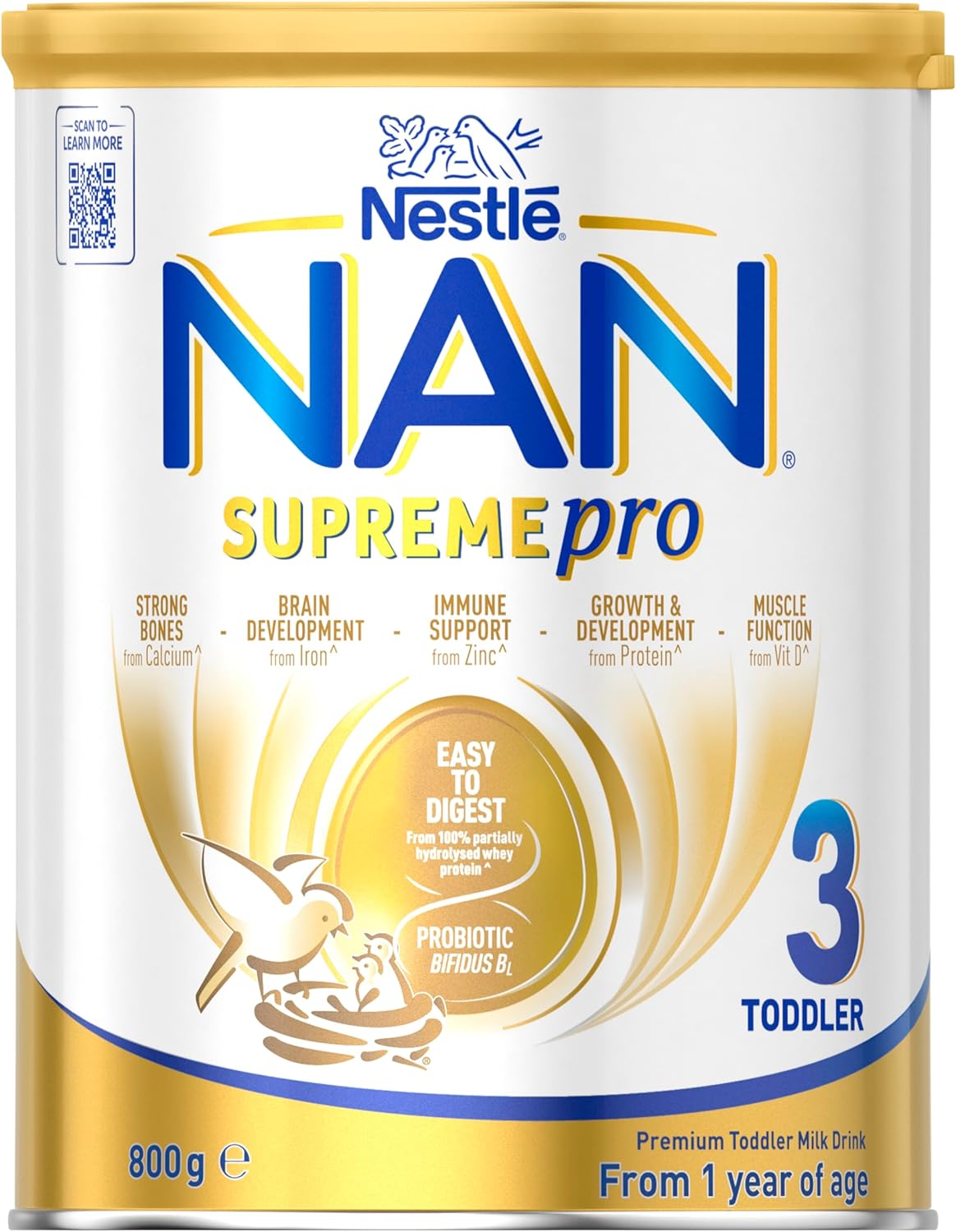 NAN SUPREMEpro 3 Toddler Drink 1+ Years Premium Milk Powder – 800g
