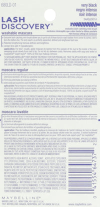 Maybelline New York Lash Discovery Mini-Brush Washable Mascara, Very Black, 0.16 fl. oz. (Pack of 2)