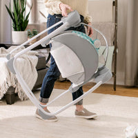 Ingenuity Ity by Swingity Swing Easy-Fold Portable Baby Swing, 0-9 Months Up to 20 lbs (Goji)