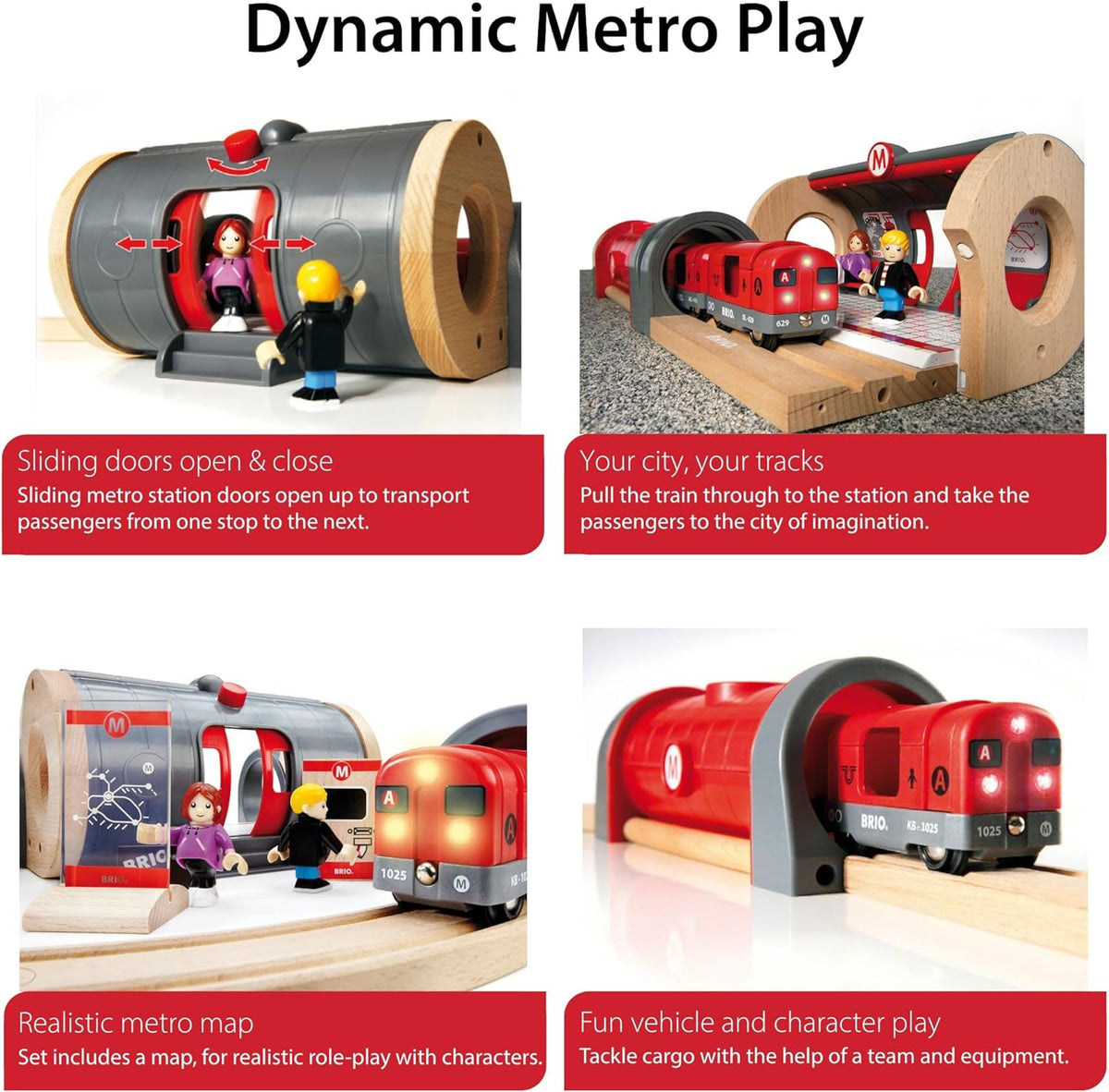 BRIO - Metro Railway Set 20 Pieces