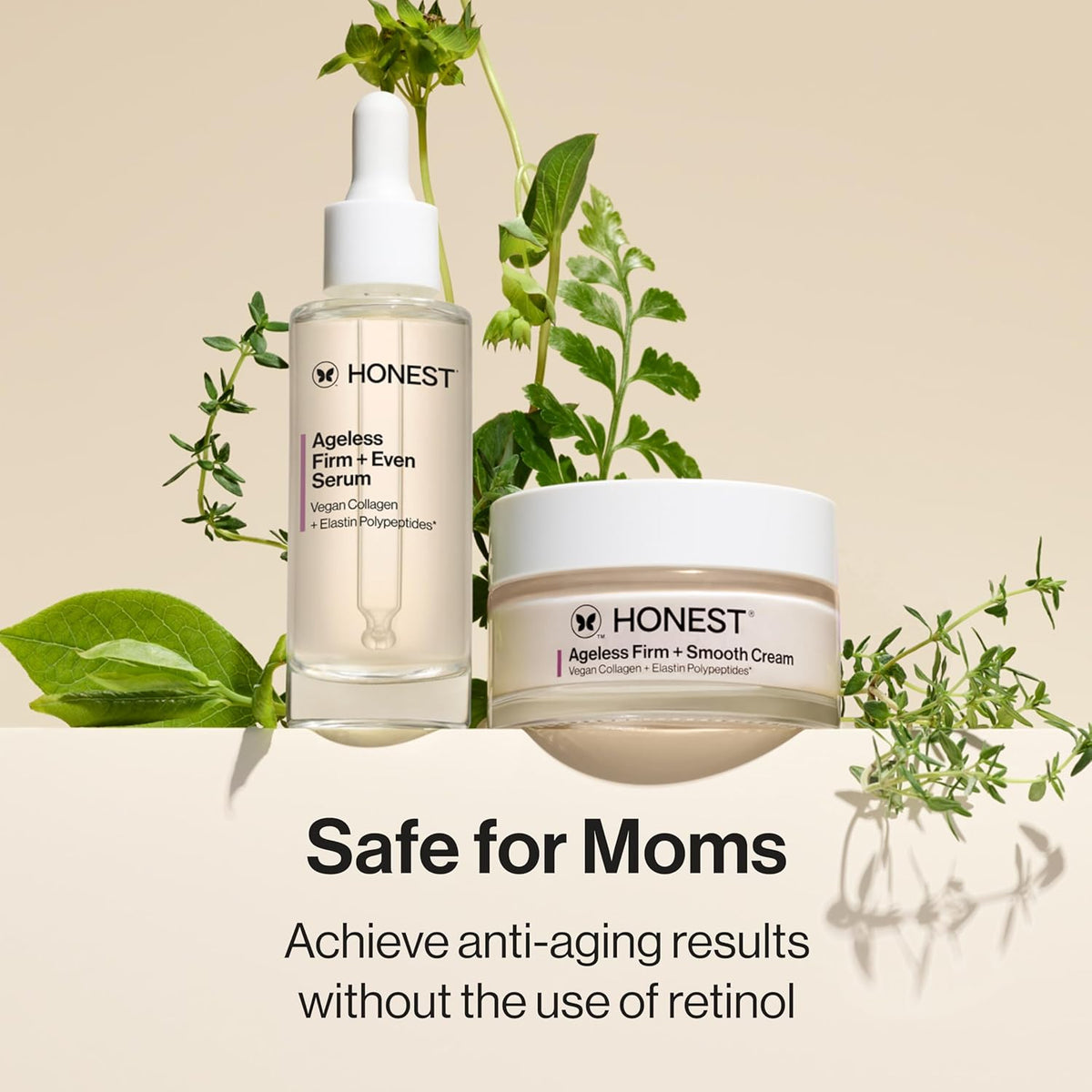 Honest Beauty Ageless Firm and Smooth Cream | Powered by Vegan Collagen and Elastin Polypeptides