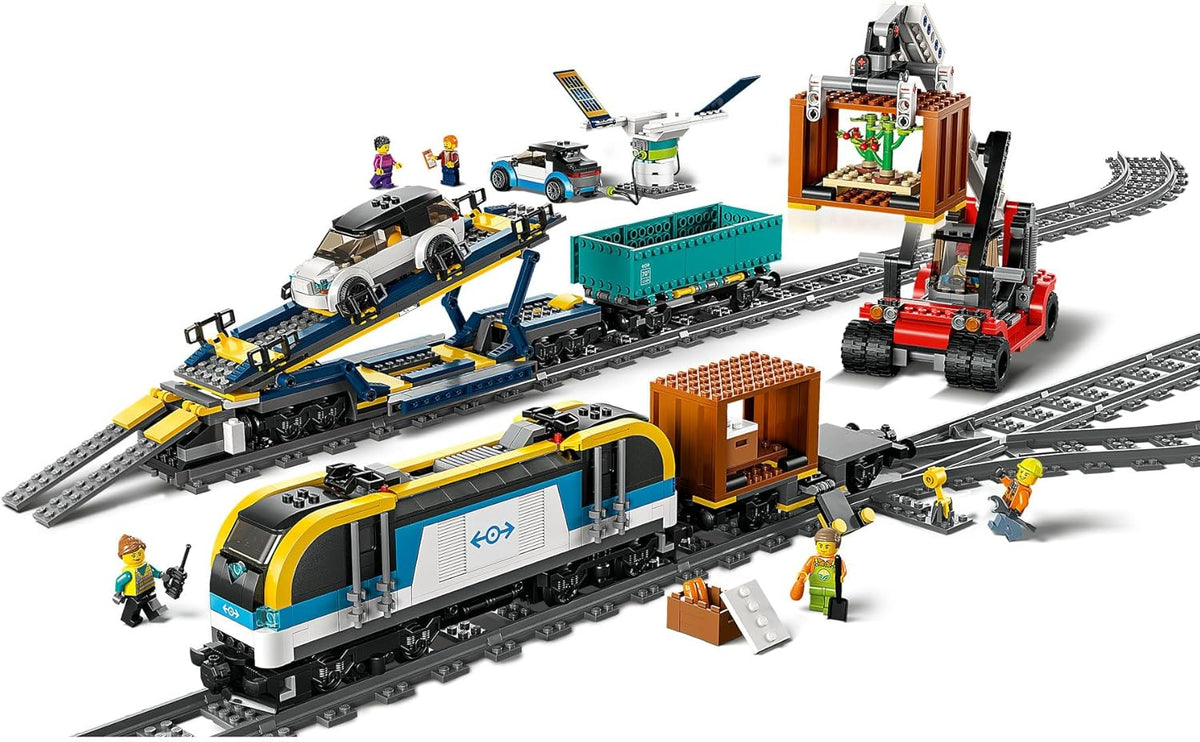 LEGO® City Freight Train 60336 Building Kit; Powered Up Toy Train Set for Ages 7+