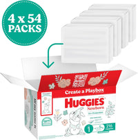 Huggies Newborn Nappies Size 1 (up to 5kg) 216 Count