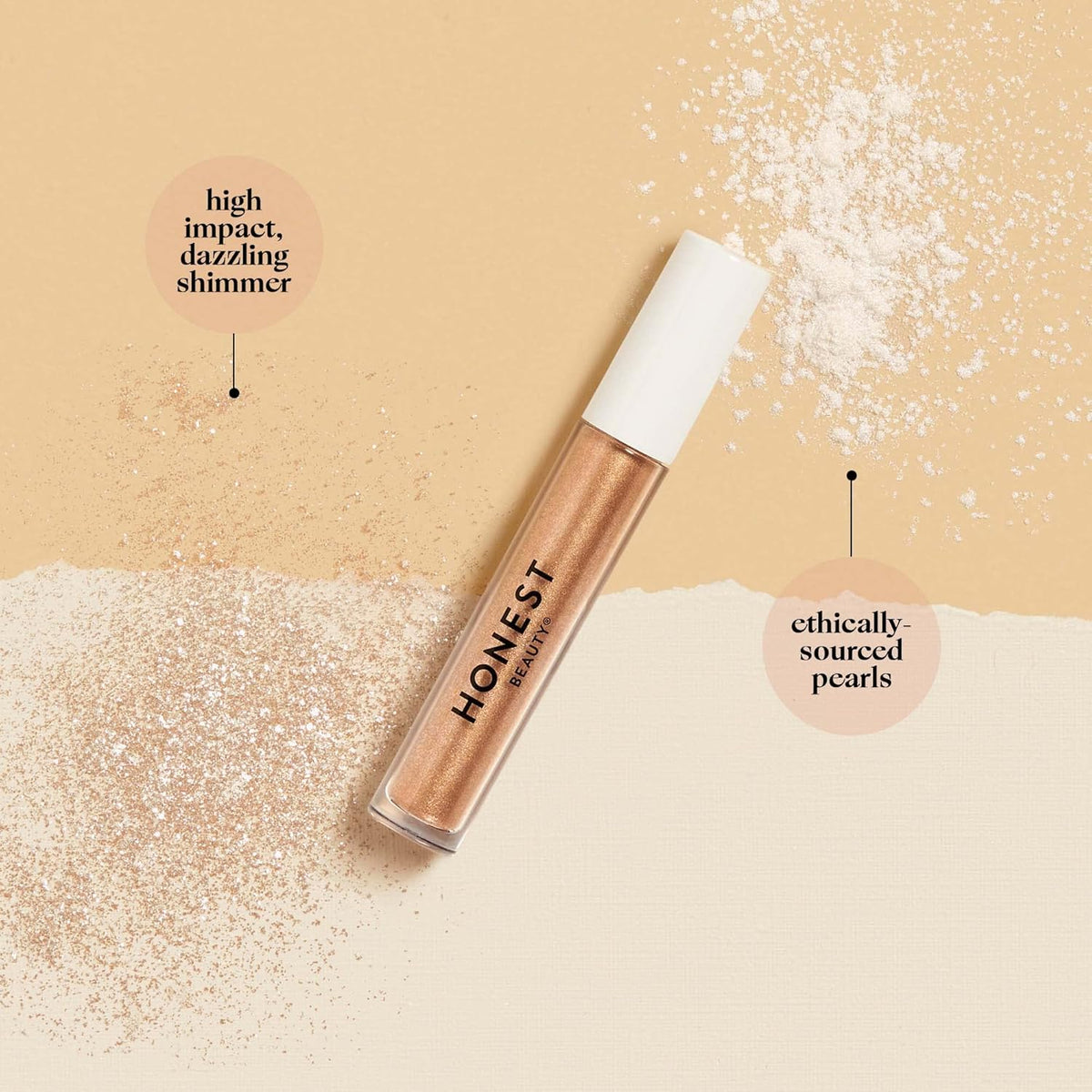 Honest Beauty Eye Catcher Lid Tint | Lightweight Liquid Eyeshadow | Vegan + Cruelty Free | Happy Hour, .12 fl oz