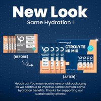 Venture Pal High Sodium Sugar Free Electrolytes Powder Packet - Hydration Packets with Vitamin, Sodium & Potassium | Zero Calories | Vegan, Keto & Paleo Friendly Electrolyte Drink Mix - 30 Sticks
