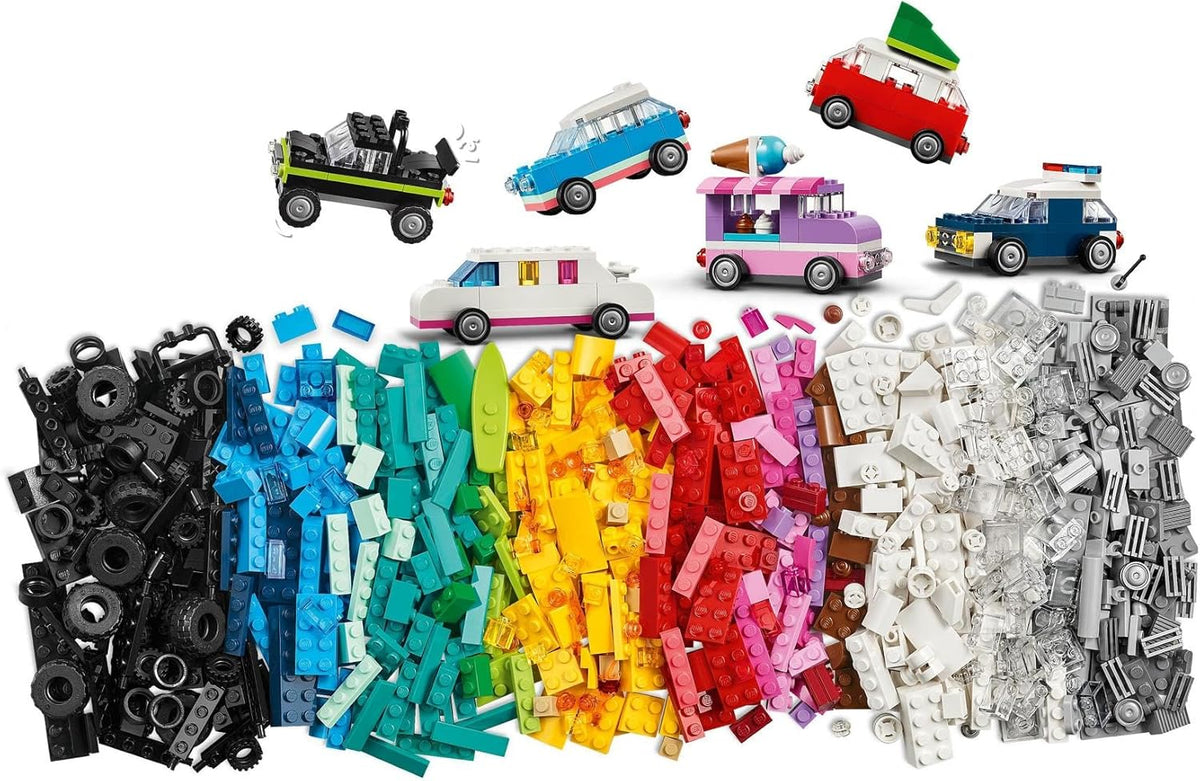 LEGO Classic Creative Vehicles, Colourful Model Car Toys for 5+ Year Old Boys & Girls