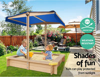 Keezi Kids Sandpit, Wooden Water Table Sand Pit