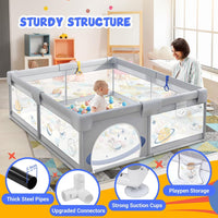 KIDBOT Baby Playpen 150x200cm Play Fence Baby Kids Playground