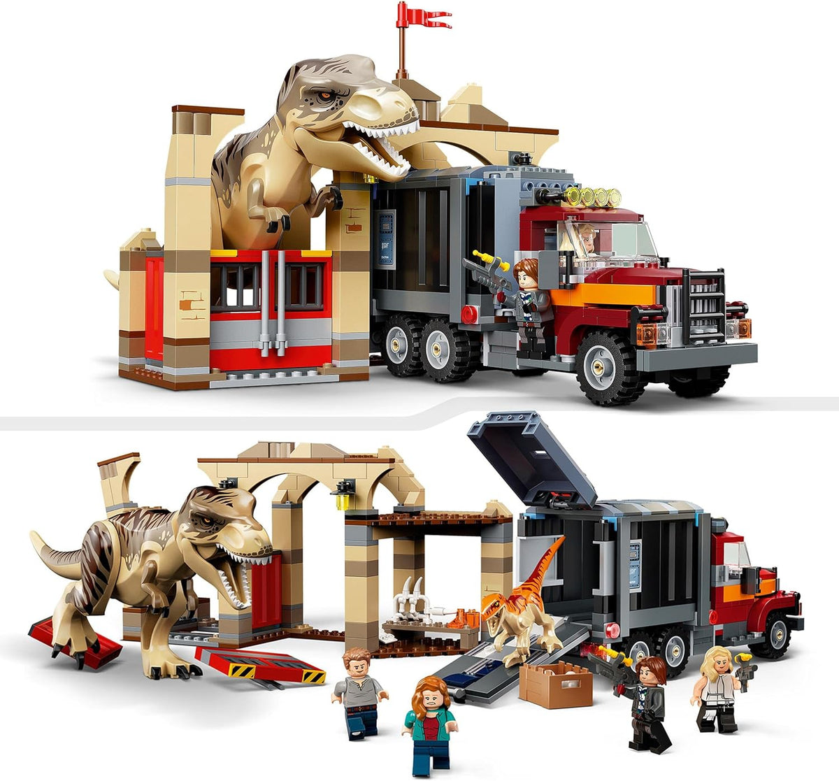 LEGO® Jurassic World T. rex & Atrociraptor Dinosaur Breakout 76948 Building Kits Aged 8 and Up