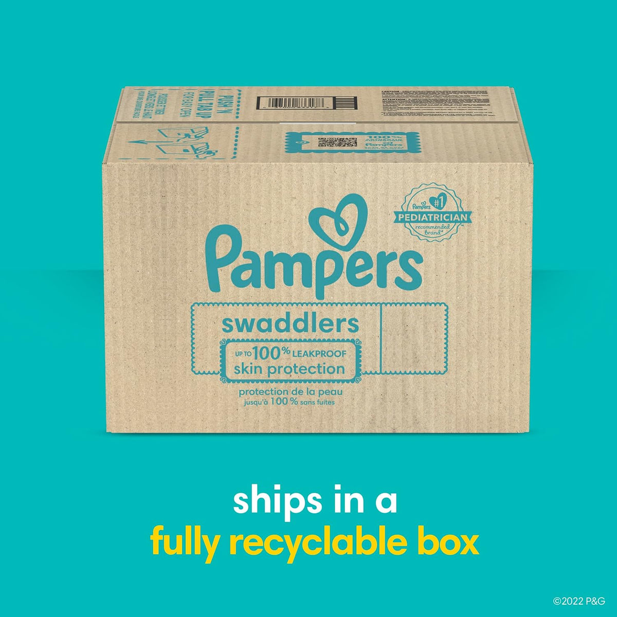 Pampers Diapers Size 7, 88 Count - Swaddlers Disposable Baby Diapers, (Packaging May Vary)