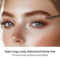 Erinde Brown Mascara for Older Women 60 Plus, Extreme Length and Volume Waterproof Mascara for Mature Women, No Clumps, Long-Wearing, Hypoallergenic Mascara For Sensitive Eyes