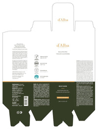 d'alba Piedmont Italian White Truffle Mild Skin Balancing Vegan Cleanser, Hydrating and Calming Cleanser, Mild pH Cleanser with White Truffles for Sensitive Skin, Non-Tightening Gentle Formula