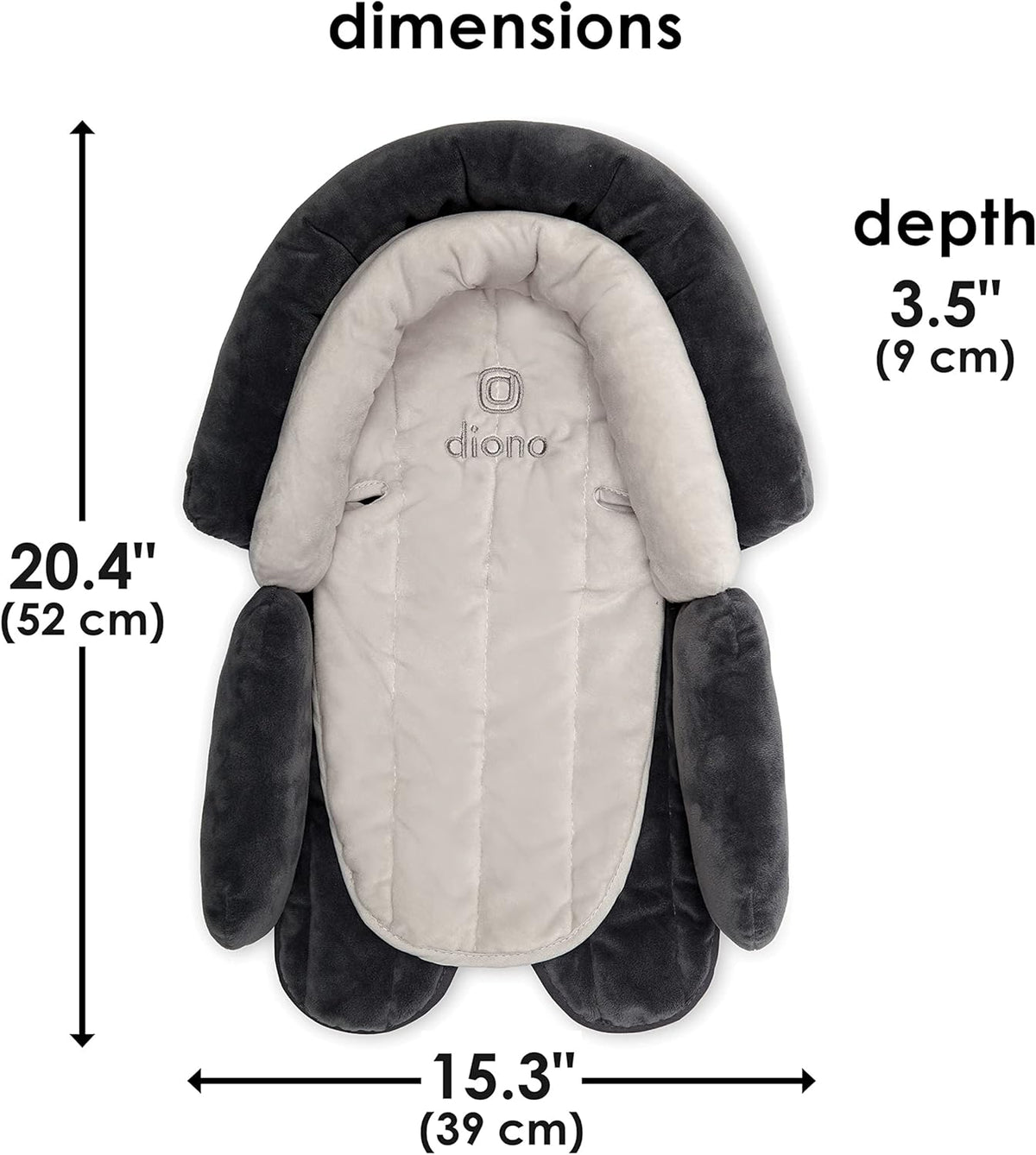 Diono Cuddle Soft 2-in-1 Baby Head Neck Body Support Pillow for Newborn Baby